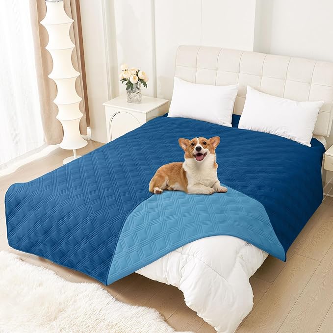 hyha Waterproof Dog Blanket, Reversible Pet Bed Blanket, Soft Sofa Couch Cover by hyha