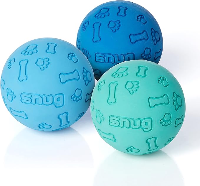 Snug Rubber Dog Balls for Small and Medium Dogs by Snug