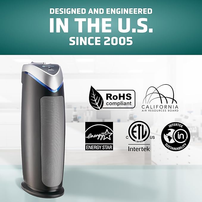 GermGuardian HEPA Air Purifier for Home, Large Rooms - Image 6