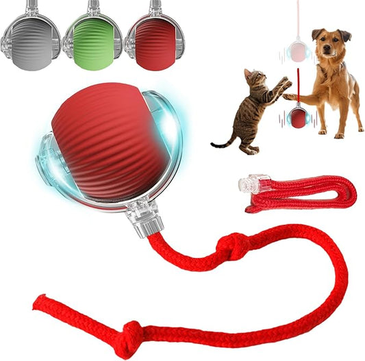 Interactive Dog Cat Toy Ball, Automatic Moving Bouncing Rolling, by Unknown