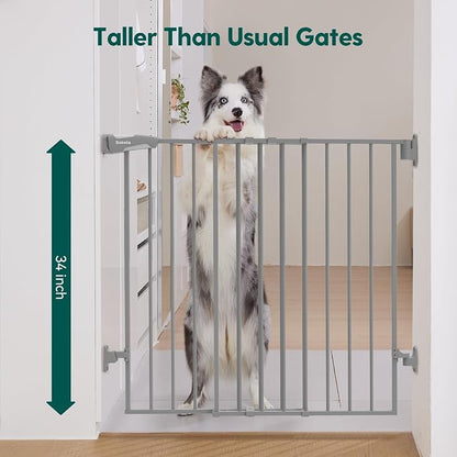 Babelio Baby Gate for Stairs & Doorways, 26-43" W 34" H Extra Tall| No Bottom - Image 3