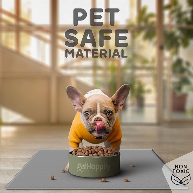 Dog Food Mat - 24x15 Raised Edges Dogs Mat - Image 3