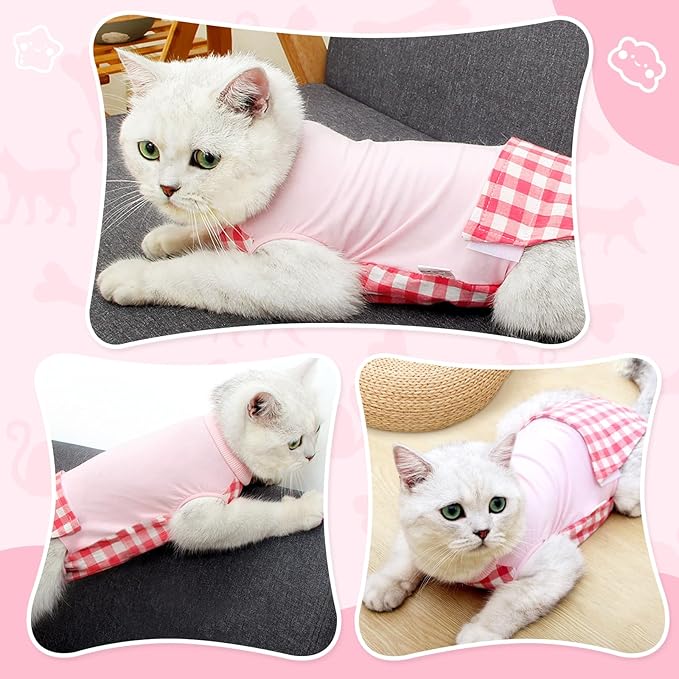 Cat Recovery Suit for Abdominal Wounds or Skin Diseases, Cat Onesie for Cats - Image 4