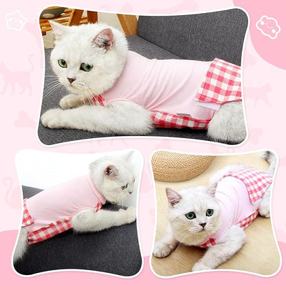Cat Recovery Suit for Abdominal Wounds or Skin Diseases, Cat Onesie for Cats - Image 4