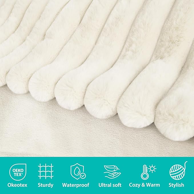 Waterproof Dog Blanket for Bed, Luxury Plush Washable Large Dogs Blankets for - Image 2