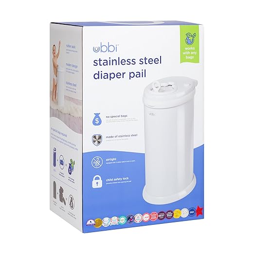 Ubbi Steel Diaper Pail, Odor Locking, No Special Bag Required, Award-Winning - Image 2
