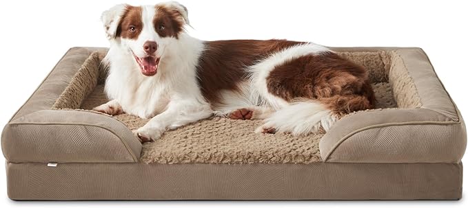 INVENHO Orthopedic Large Dog Bed, Washable Waterproof, Egg-Crate Foam Dog Couch by INVENHO