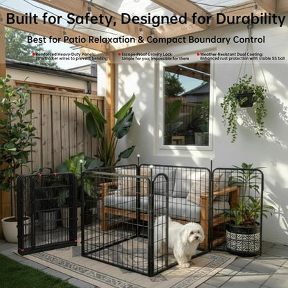 Portable Dog Crates & Playpen, Indoor/Outdoor, Easy-Carry Straps, One Door - Image 3