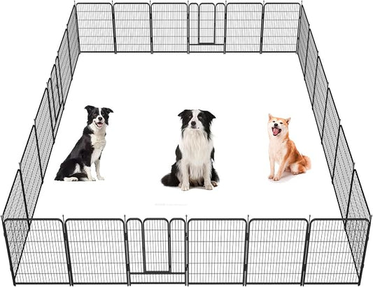 Dog Playpen, 32/40/45 Inch Height in Heavy Duty, Folding Indoor Outdoor by BestForYourPets