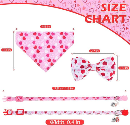 EXPAWLORER Valentines Cat Collar Breakaway - Image 2