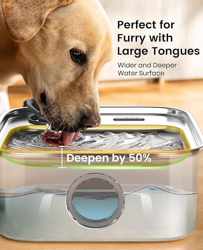 oneisall Dog Water Fountain for Large Dogs, 10L/2.6Gal Dog Fountain Water Bowl - Image 6