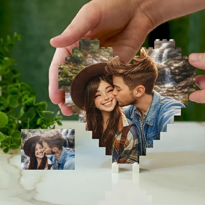 NAZENTI Custom Couple Photo Building Block gifts - Image 4