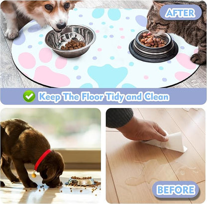 Dog Food Mat 20''x12'', Small Pet Feeding Mat, Non-Slip Rubber Pet Food Mat - Image 5