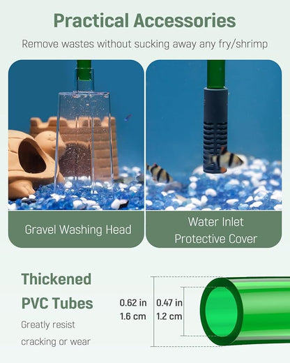Pawfly Aquarium Water Changer Kit, Fish Tank Siphon Vacuum Cleaner - Image 4