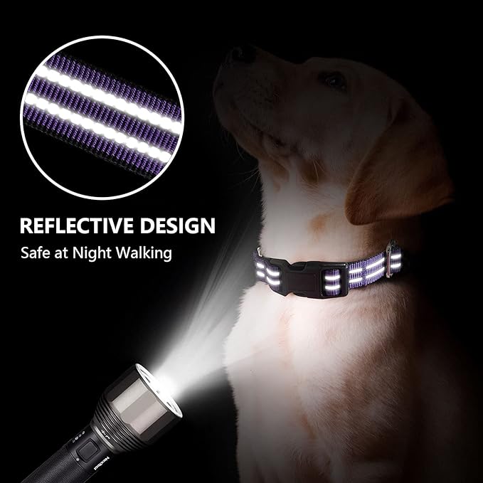 Hikiko Martingale Collar for Dogs Reflective Nylon Dog Collar - Image 2