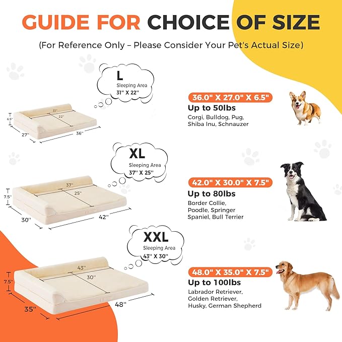 Dog Bed Large Sized Dogs, XL Orthopedic Dog Bed - Image 5
