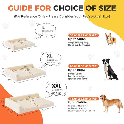Dog Bed Large Sized Dogs, XL Orthopedic Dog Bed - Image 5