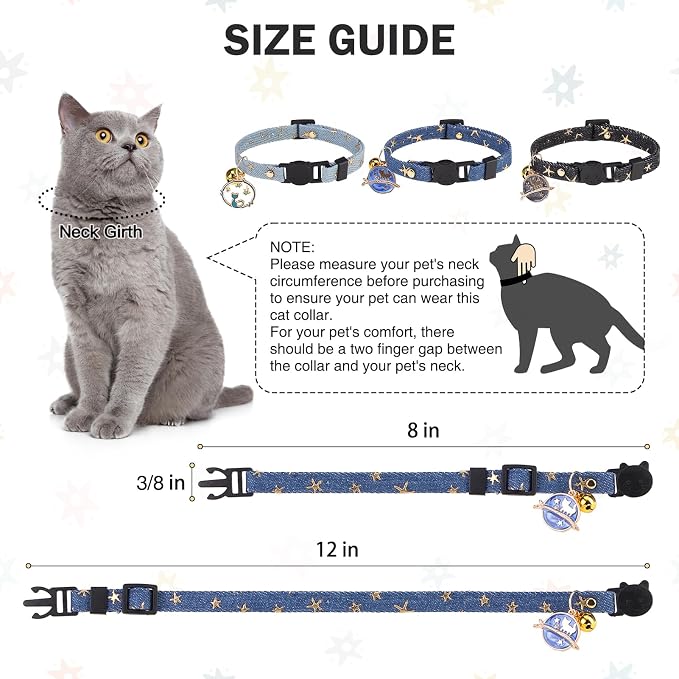 3 Pack Breakaway Cat Collars - Image 5