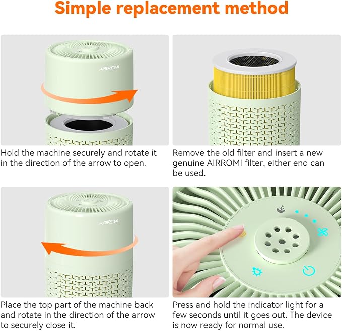 AIRROMI Pets Air Purifier for Home Allergies, - Image 9