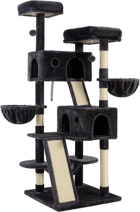 WEEWAY Cat Tree Tower for Indoor Cats, Stand House Condo Cave, Sisal Scratching - Image 7