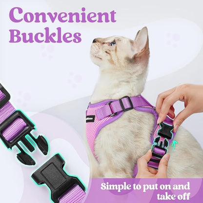 rabbitgoo Cat Harness and Leash Set, Escape Proof Soft Adjustable Vest Harnesses - Image 2