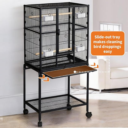 GarveeHome 62.6" H Large Bird Cage, Bird Cage - Image 3