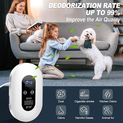 Ozone Odor Eliminator for Strong Odor 99% Cat Litter Deodorizer Dog Poof Odor - Image 2