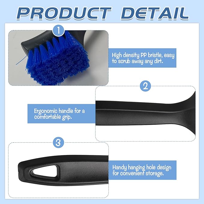 2 Pcs Brush for Bird Baths Blue Hard Bristle Cleaning Brush - Image 3