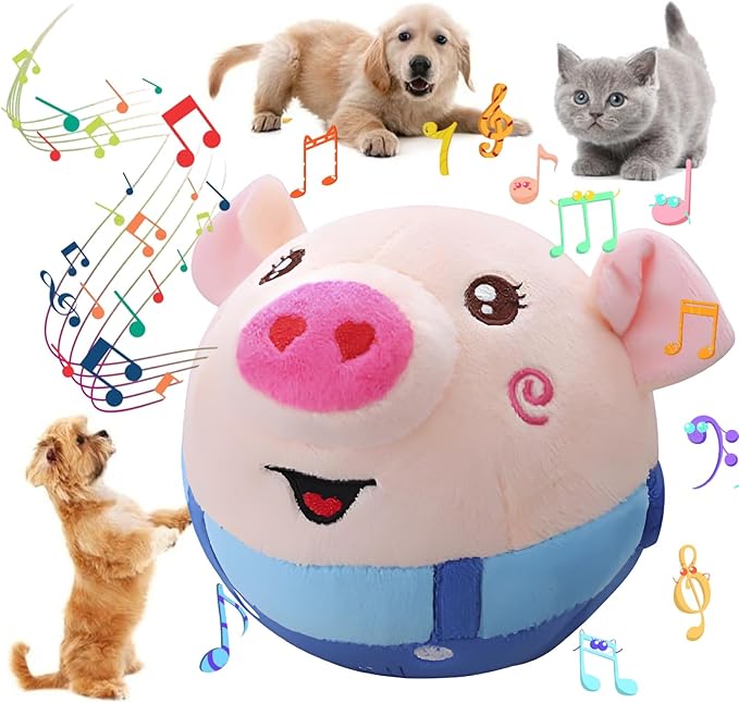 Interactive Dog Toys, Active Moving Pet Plush Toy by Geojec