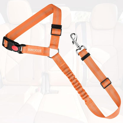 BWOGUE Pet Dog Cat Seat Belts, Car Headrest Restraint Adjustable Safety Leads - Image 2