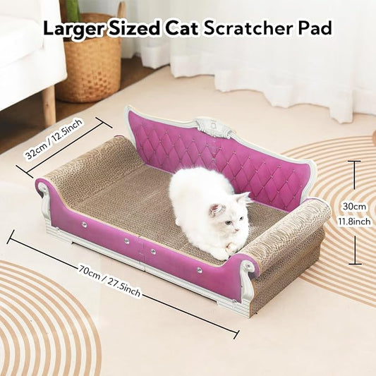 Cat Sofa Shape Scratch Pad for Large Medium Small Indoor Cats, Larger-Sized - Image 2