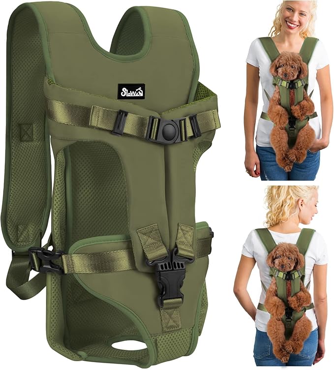 Lukovee Dog Backpack Carrier, Legs Out Easy-fit Dog Front Carrier by Lukovee