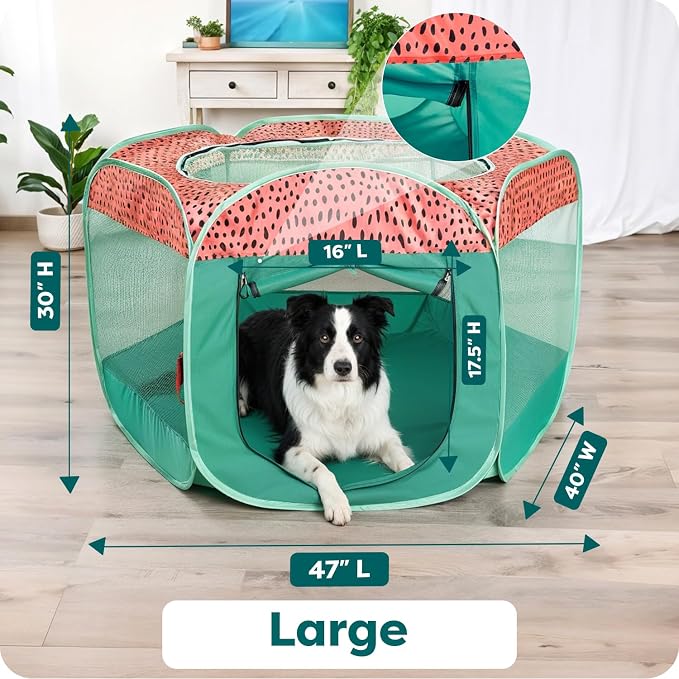 FurHaven Portable Pet Playpen for Dogs & Cats, Foldable Kitten Playpen - Image 3