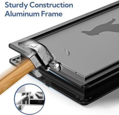 Aluminum XL Dog Door for Exterior Door, Open Size:24.4" H x 13.8" W, Heavy Duty - Image 3