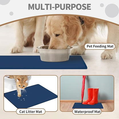 WePet Non-Slip Waterproof Pet Feeding Mat, 20x12 Inch - Image 4