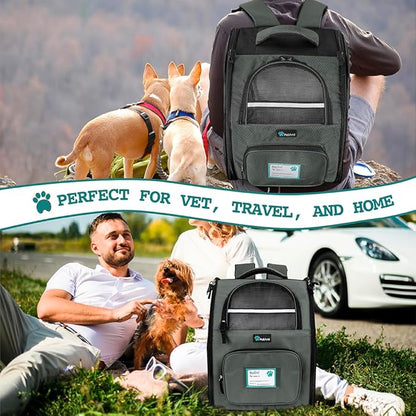 PetAmi Dog Backpack Carrier for Small Large Cat, Ventilated Pet Hiking Backpack - Image 7