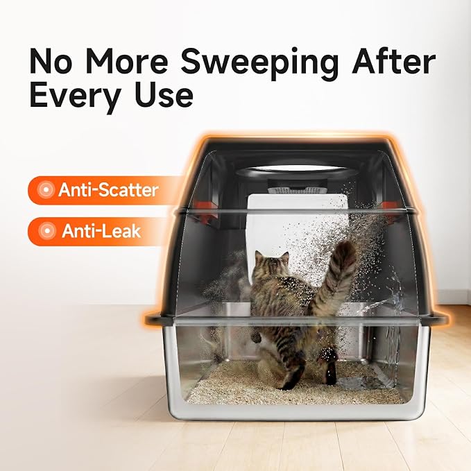 Extra Large Stainless Steel Litter Box - Image 3