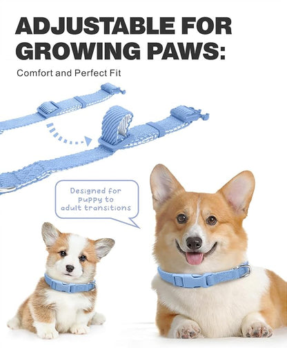 Dynmeow Soft and Breathable Cotton Dog Collar, Durable Adjustable Boy Pet Collar - Image 3