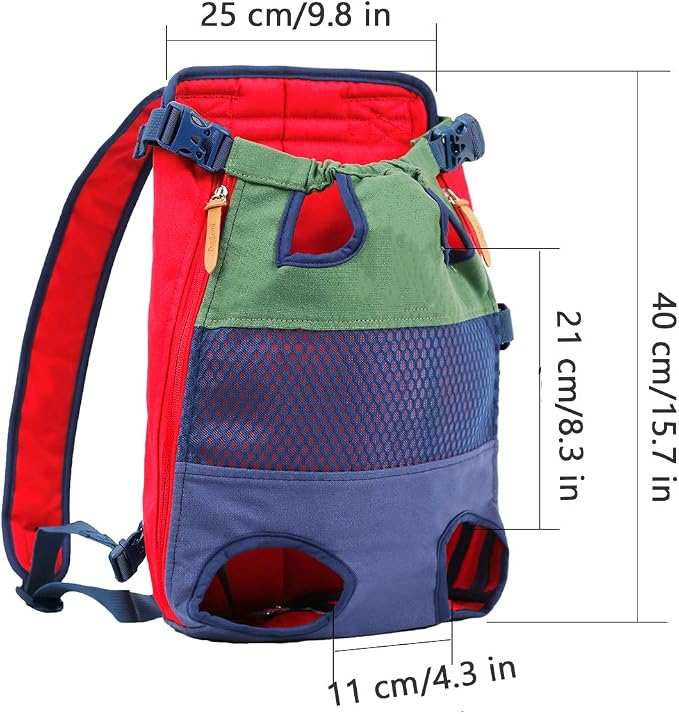 Lifeunion Legs Out Dog Carrier Backpack Hands-Free Adjustable Pet Travel Carrier - Image 2
