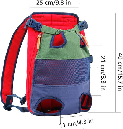 Lifeunion Legs Out Dog Carrier Backpack Hands-Free Adjustable Pet Travel Carrier - Image 2
