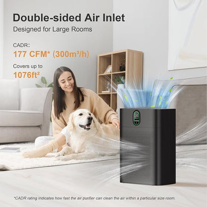 MORENTO Air Purifier for home Large Rooms up to 1076 ft2, Wi-Fi and Alexa - Image 4