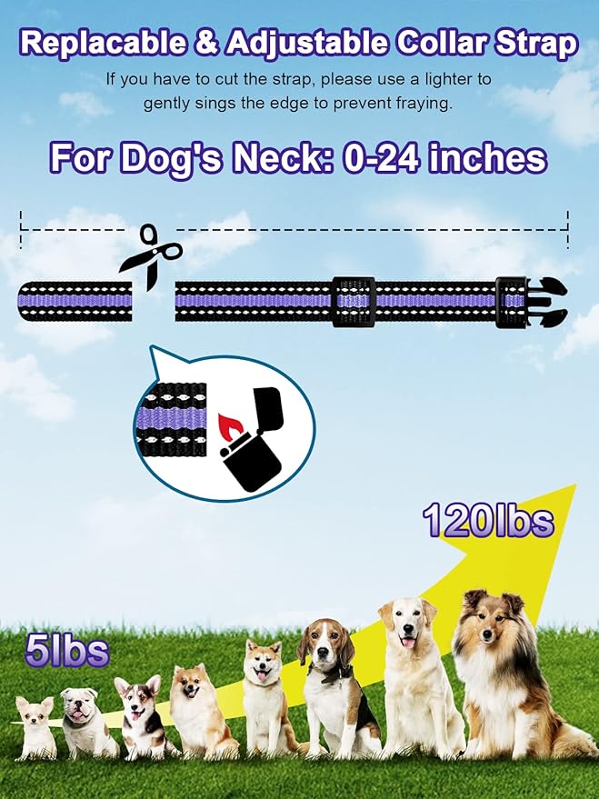 Bousnic Dog Shock Collar 2 Dogs - 3300 ft Waterproof Training Collar - Image 6