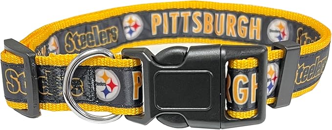 Pets First NFL Pittsburgh Steelers Licensed PET COLLAR, Small by PETSFIRST