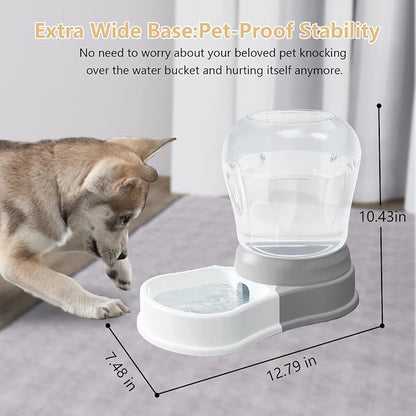 1 Gallon Automatic Dog Water Dispenser, Large Capacity Gravity Pet Water Bowl - Image 3