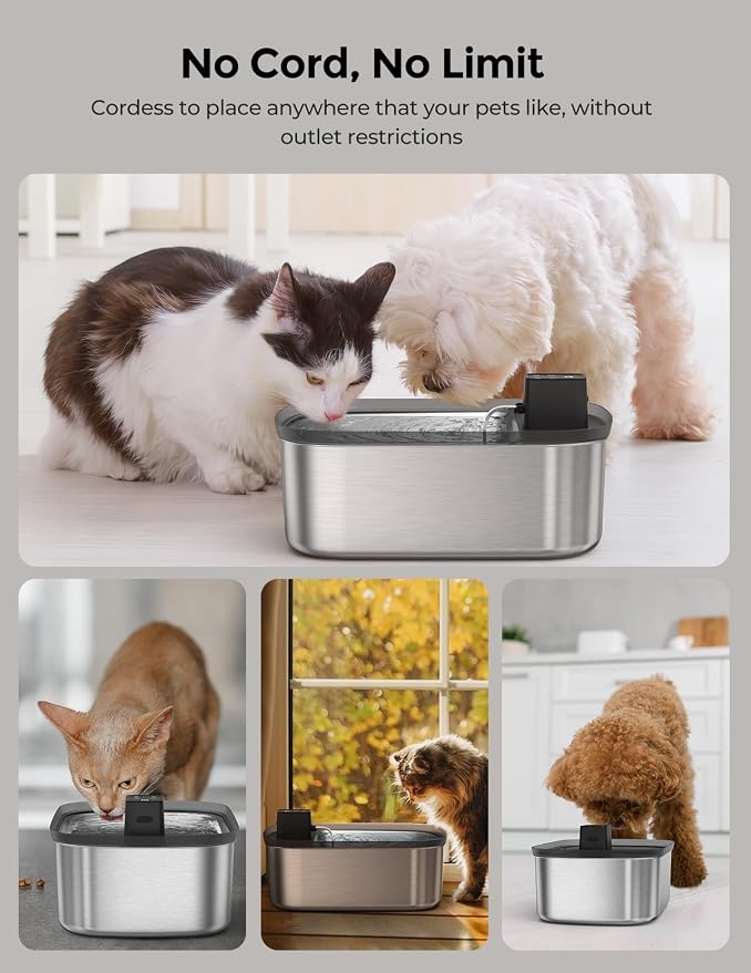 Wireless 7.5l/254oz/2Gal Dog Water Fountain - Image 3