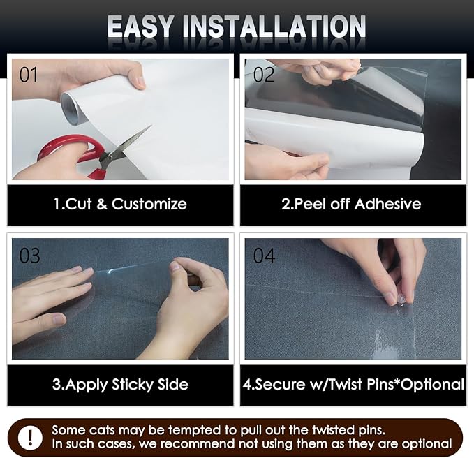 Anti Cat Scratch Furniture Protector, Cats Scratch Deterreent Tape - Image 3