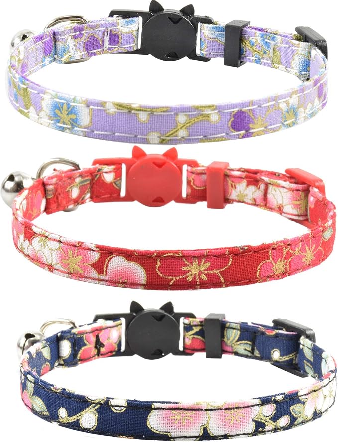 Breakaway Cat Collars with Bell, Durable & Safe Cute Kitten Collars Safety - Image 2
