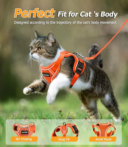 Halypet Cat Harness and Leash Set Escape Proof Adjustable Cat Leash Comfortable - Image 6