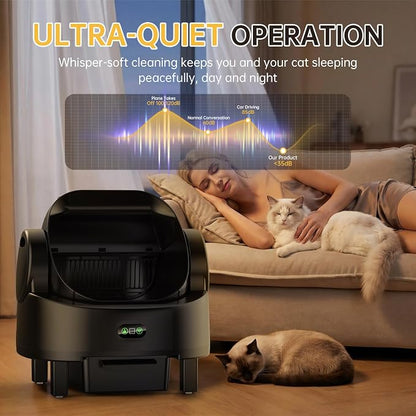 Automatic Cat Litter Box, Electric Large Open-Top Self Cleaning Litter Box - Image 7
