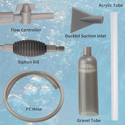 Aquarium Siphon Vacuum Cleaner for Gravel and Sand, Fish Tank Vacuum Gravel - Image 2